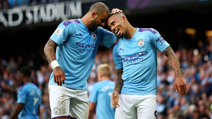 Kyle Walker and Gabriel Jesus Kyle Walker and Gabriel Jesus