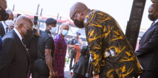 President Nana Akufo-Addo and his predecessor John Dramani Mahama