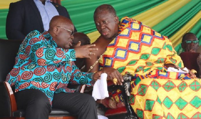 Otumfuo Akufo-Addo President Akufo-Addo with Otumfuo Osei Tutu II