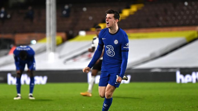 Mason Mount of Chelsea celebrates after scoring their side's first goal during the Premier League match between Fulham and Chelsea at Craven Cottage Image credit: Getty Images Mason Mount of Chelsea celebrates after scoring their side's first goal during the Premier League match between Fulham and Chelsea at Craven Cottage Image credit: Getty Images