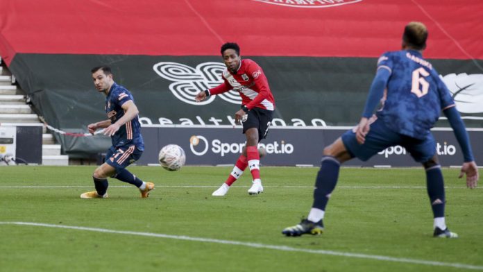 Gabriel of Arsenal deflects Kyle Walker-Peters of Southampton shot past his goalkeeper Bernd Leno to score an own goal to make it 1-0 during Southampton v Arsenal, The Emirates FA Cup Fourth Round, on January 23, 2021 in Southampton, England. Image credit: Getty Images Gabriel of Arsenal deflects Kyle Walker-Peters of Southampton shot past his goalkeeper Bernd Leno to score an own goal to make it 1-0 during Southampton v Arsenal, The Emirates FA Cup Fourth Round, on January 23, 2021 in Southampton, England. Image credit: Getty Images