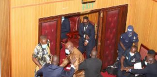 The Asewase MM gave his colleague some punches in the heat of the melee in Parliament