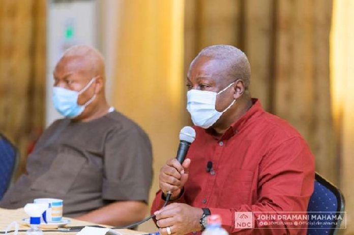 John Dramani Mahama, leader of the National Democratic Congress and Prof Joshua Alabi John Dramani Mahama, leader of the National Democratic Congress and Prof Joshua Alabi