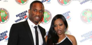 Didier Drogba with wife