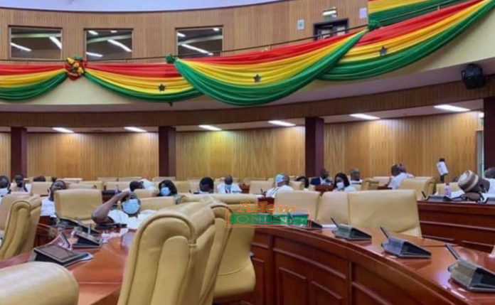 MPs sleeping in the parliament of Ghana