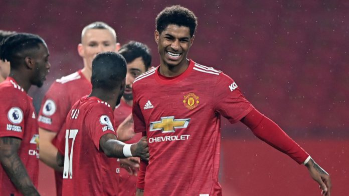 Marcus Rashford celebrates scoring for Manchester United Image credit: Getty Images Marcus Rashford celebrates scoring for Manchester United Image credit: Getty Images