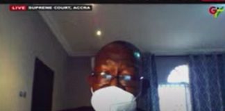 Witness Rojo Mettle-Nunoo is appearing via video link