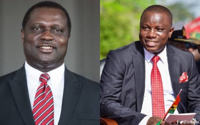 Dr Yam Adutwum and Dominic Nitiwul