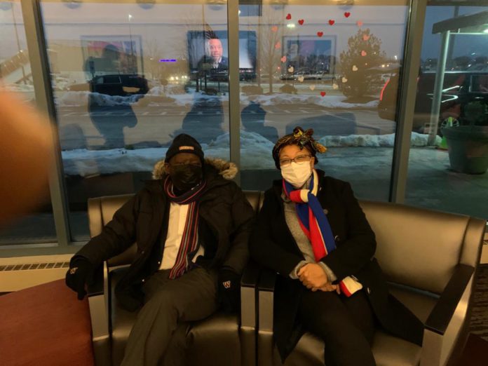 Ken Ofori-Atta and wife in Us