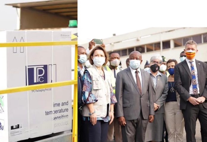 Covid-19 vaccines arrive in Ghana Covid-19 vaccines arrive in Ghana