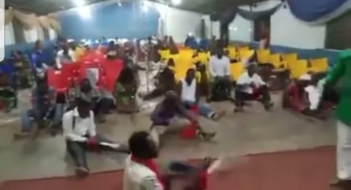 church members fight devil with cutlass