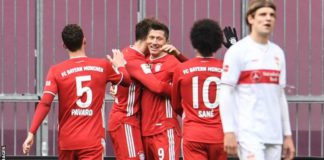 Robert Lewandowski has now scored 40 or more goals in the past six seasons