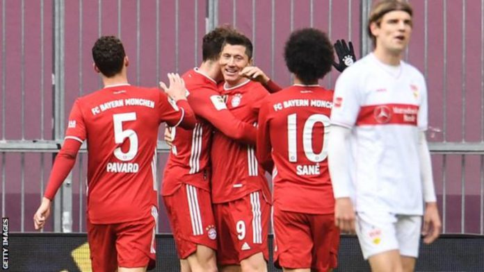 Robert Lewandowski has now scored 40 or more goals in the past six seasons Robert Lewandowski has now scored 40 or more goals in the past six seasons