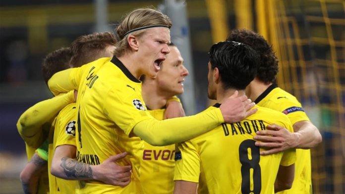 Erling Haaland of Borussia Dortmund celebrates with Mahmoud Dahoud Image credit: Getty Images Erling Haaland of Borussia Dortmund celebrates with Mahmoud Dahoud Image credit: Getty Images
