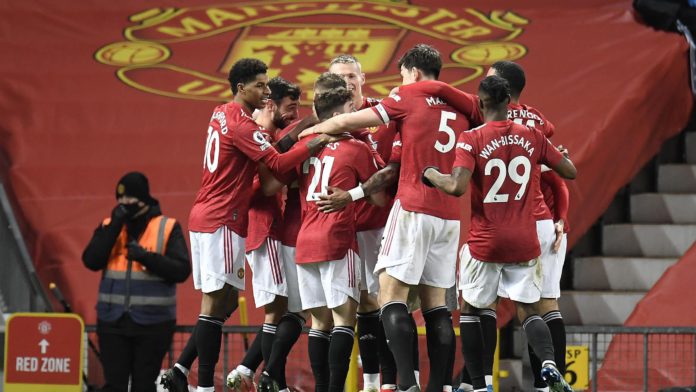 Manchester United celebrate Image credit: Getty Images Manchester United celebrate Image credit: Getty Images