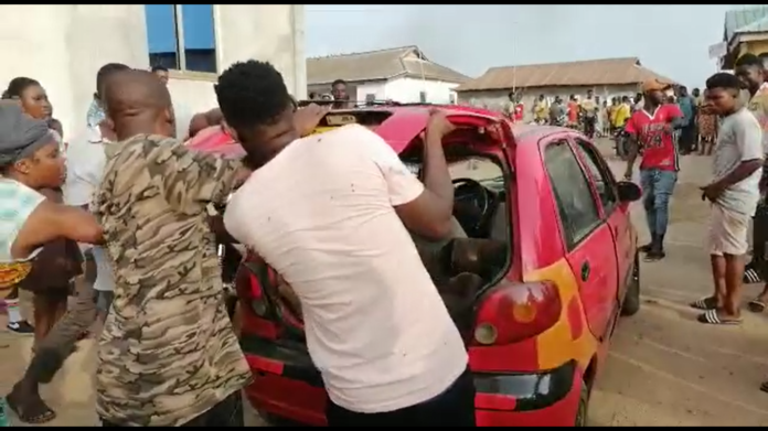 motor thief lynched at Kasoa
