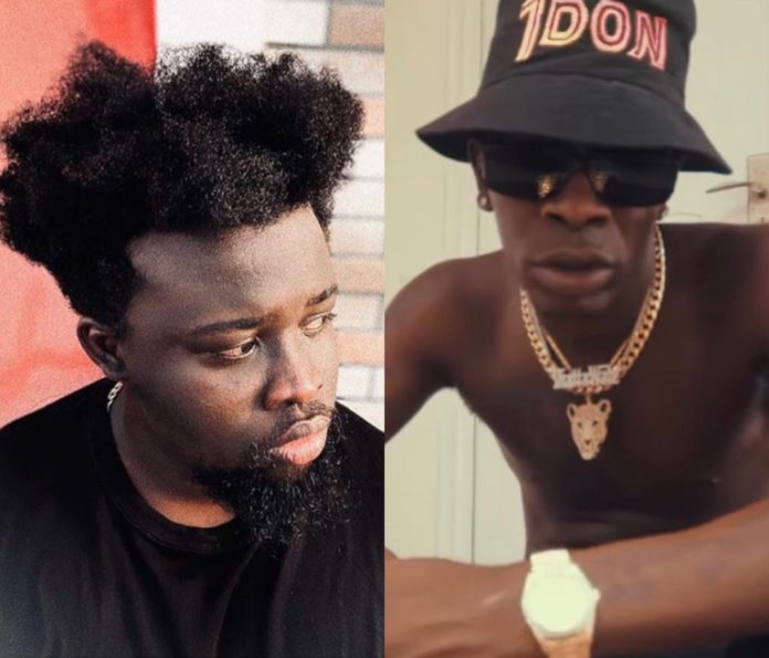 L-R: M.O.G Beatz and Shatta Wale