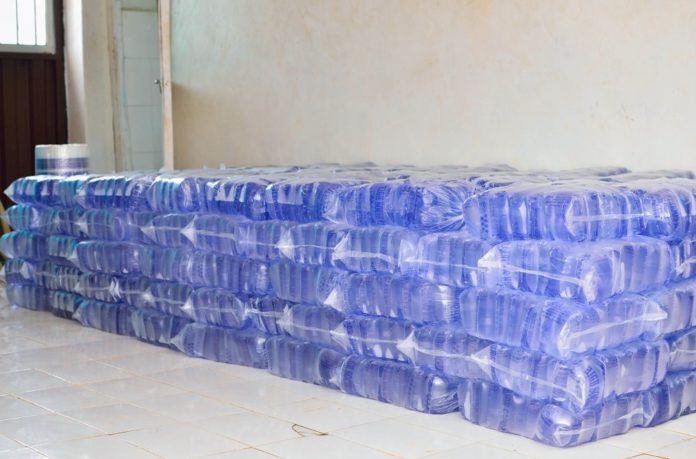 File photo: Sachet water sampl