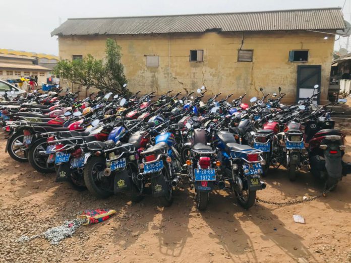 Police impound motorbikes