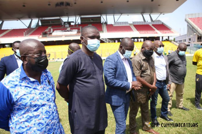 Sports Minister with GFA officials Sports Minister with GFA officials