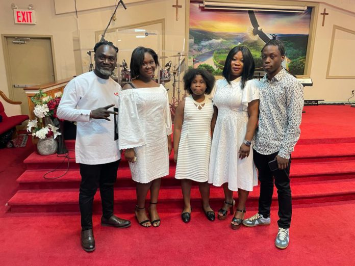 Countryman Songo, wife and three children