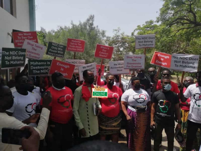NDC pressure group protest over pink sheets NDC pressure group protest over pink sheets