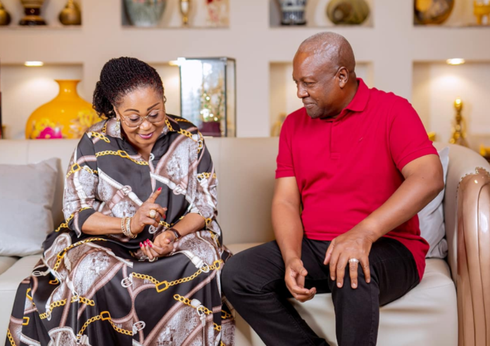 Mahama Lordina Ex-President Mahama and his wife Lordina
