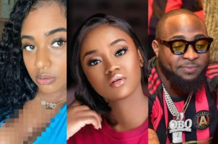 L-R: Mya, Chioma and Davido