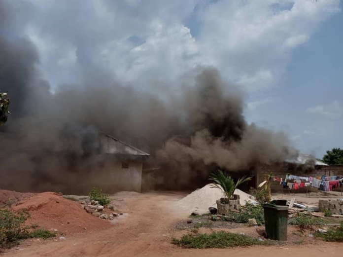 Sunyani apartment fire