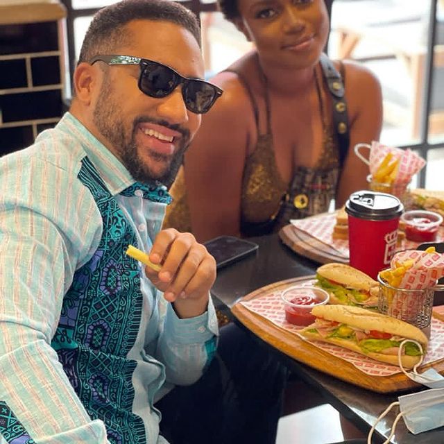 Majid Michel and Yvonne Nelson