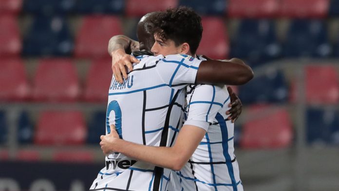 Romelu Lukaku of FC Internazionale celebrate with Alessandro Bastoni Image credit: Getty Images Romelu Lukaku of FC Internazionale celebrate with Alessandro Bastoni Image credit: Getty Images