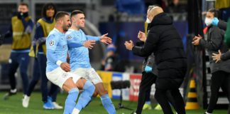 Phil Foden esulta abbracciando Pep Guardiola, Borussia Dortmund-Manchester City, Getty Images Image credit: Getty Images