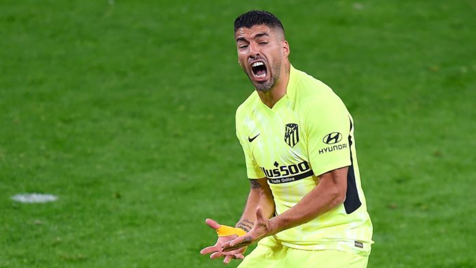 Luis Suarez reacts Image credit: Getty Images Luis Suarez reacts Image credit: Getty Images