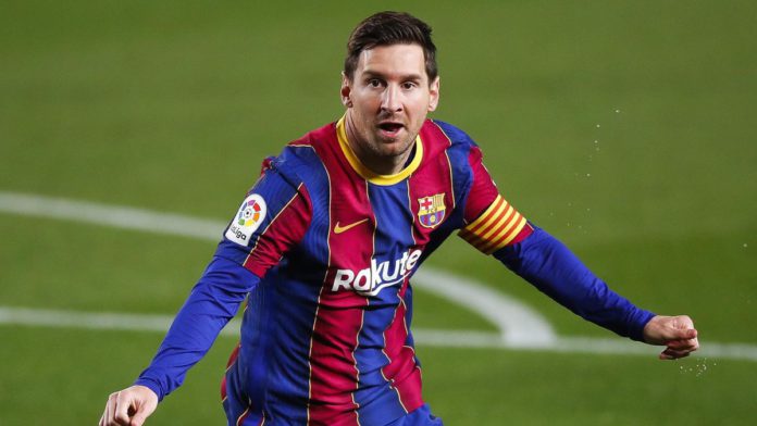 Lionel Messi of FC Barcelona celebrates scoring his side's first goal during the La Liga Santander match between FC Barcelona and Getafe CF Image credit: Getty Images Lionel Messi of FC Barcelona celebrates scoring his side's first goal during the La Liga Santander match between FC Barcelona and Getafe CF Image credit: Getty Images