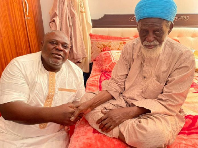Anyidoho greets the Chief Imam during his visit Anyidoho greets the Chief Imam during his visit