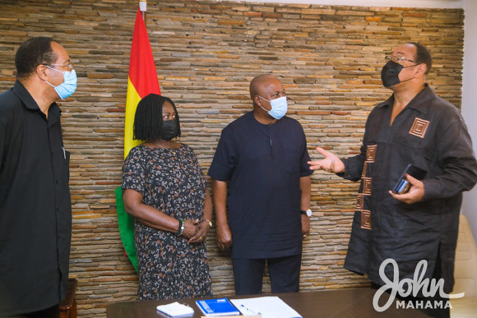 John-Mahama-receives-family-of-the-late-Dr.-Emmanuel-Evans-Anfom