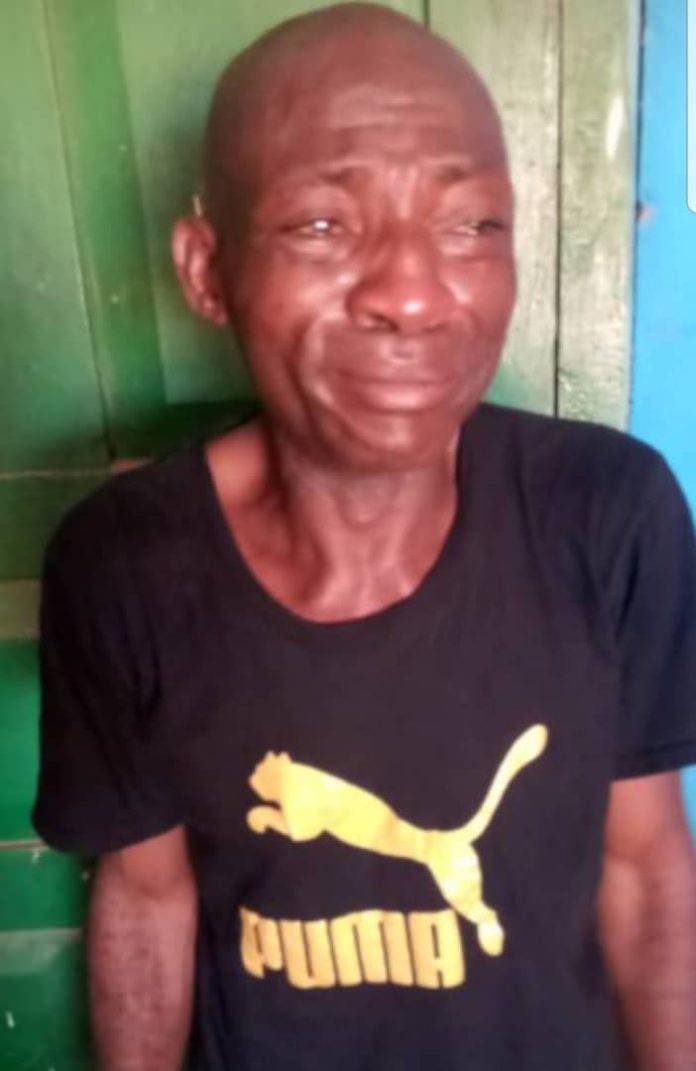 Man wails uncontrollably as police arrests him over abortion