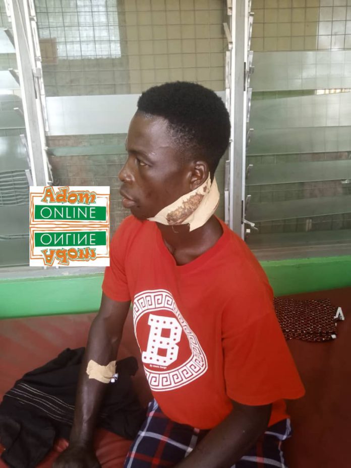 wife inflicts cutlass wounds on husband