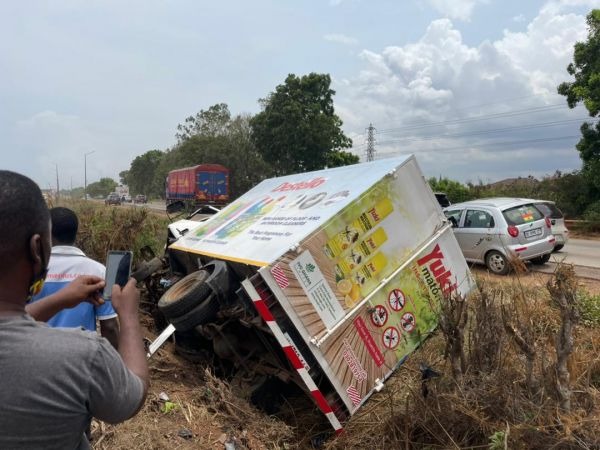accident Tema motorway
