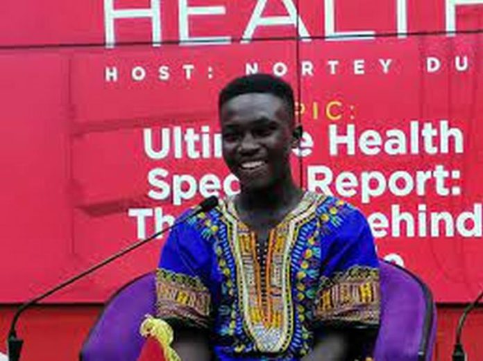 Joshua Ayinga smiles broadly as he shares his story on Joy FM's Ultimate Health. Joshua Ayinga smiles broadly as he shares his story on Joy FM's Ultimate Health.
