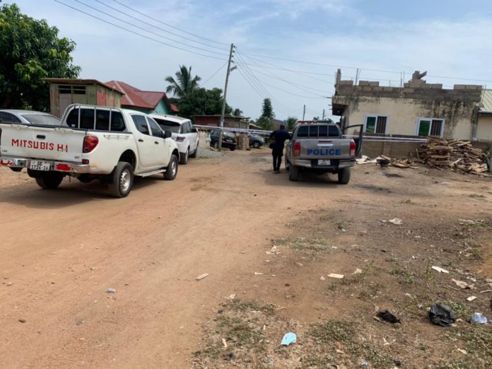 Crime sceme of kasoa ritual killing Crime sceme of kasoa ritual killing