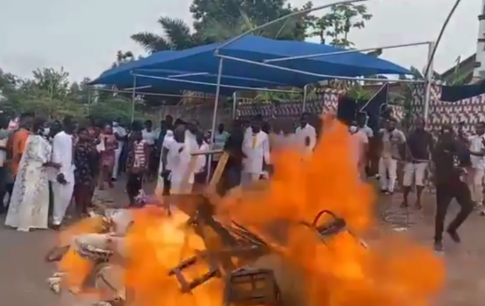 Nana Agradaa burns all her idols