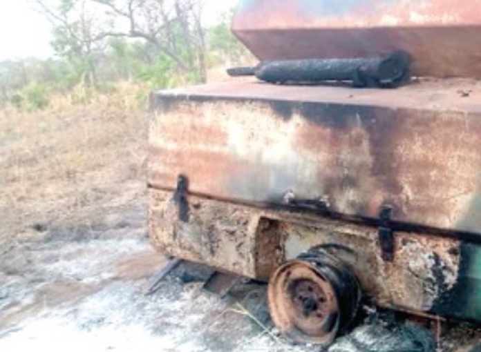 Military destroys equipment belonging to illegal miners Military destroys equipment belonging to illegal miners