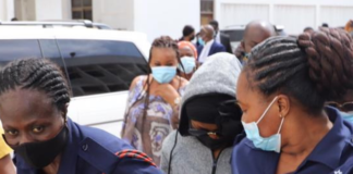 Actress Rosemond Alade Brown, aka Akuapem Poloo on her way to jail after the sentence