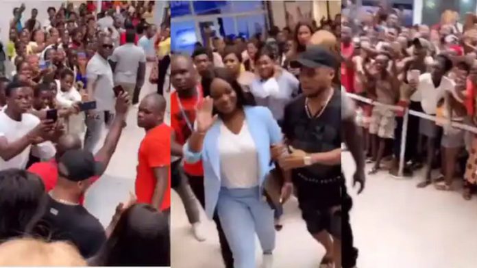 Jackie Appiah at a mall Jackie Appiah at a mall