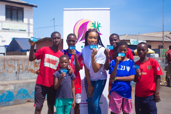 Former Miss Ghana registers 1,000 kids on NHIS