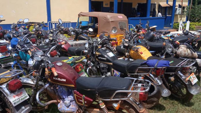 50 motorbikes, 'Pragya and Aboboyaa' impounded in police swoop at Sefwi 50 motorbikes, 'Pragya and Aboboyaa' impounded in police swoop at Sefwi