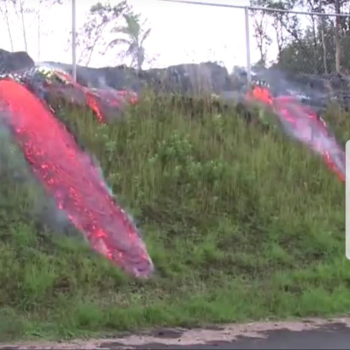 Volcanic eruption in Congo