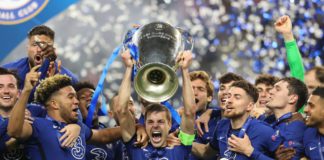 Chelsea players celebrate