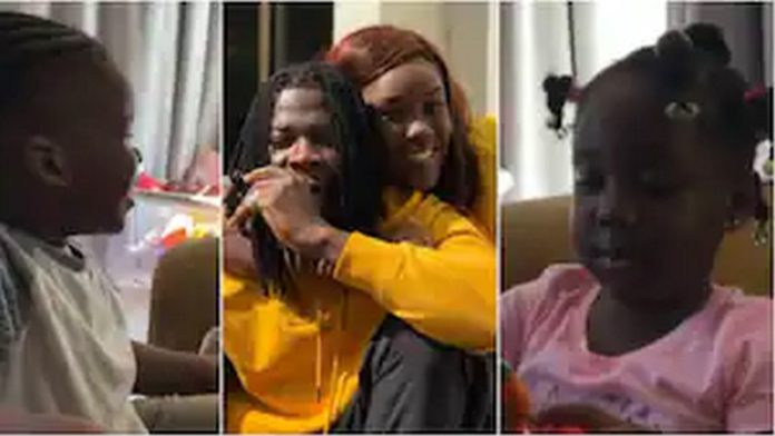 Stonebwoy and children Stonebwoy and children